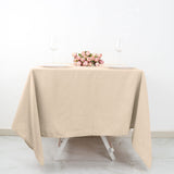 Nude Polyester Square Tablecloth 70"x70"