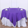 70inch Purple Square Polyester Table Overlay