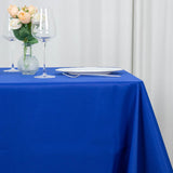 70inch Royal Blue 200 GSM Seamless Premium Polyester Square Tablecloth
