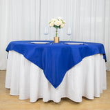 70inch Royal Blue 200 GSM Seamless Premium Polyester Square Table Overlay