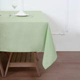 70inch Sage Green Square Polyester Tablecloth | Washable Linen Tablecloth