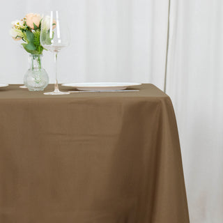 Taupe Table Overlay for Versatile Event Decor