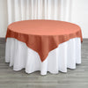 70inch Terracotta Square Polyester Tablecloth | Washable Linen Tablecloth