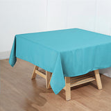 Turquoise Polyester Square Tablecloth 70"x70"