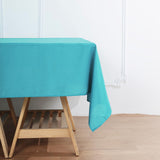 Turquoise Polyester Square Tablecloth 70"x70"