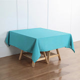 70" Turquoise Square Polyester Tablecloth