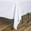 70inch White Square Polyester Tablecloth