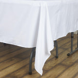 White Polyester Square Tablecloth 70"x70"