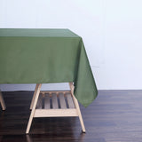 Olive Green Polyester Square Tablecloth 70"x70"