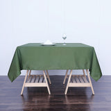 Olive Green Polyester Square Tablecloth 70"x70"