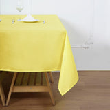 70 Inch | Yellow Square Polyester Tablecloth