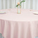 90 Inch Seamless Square Polyester Table Overlay - Rose Gold | Blush