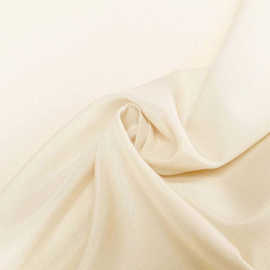 90inch Beige Seamless Square Polyester Tablecloth#whtbkgd