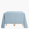 90Inch Dusty Blue Seamless Square Polyester Tablecloth