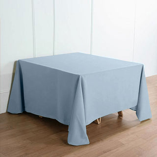 Create a Serene Atmosphere with the Dusty Blue Polyester Tablecloth