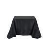 90Inch Black Seamless Square Polyester Tablecloth
