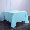 90Inch Blue Seamless Square Polyester Tablecloth