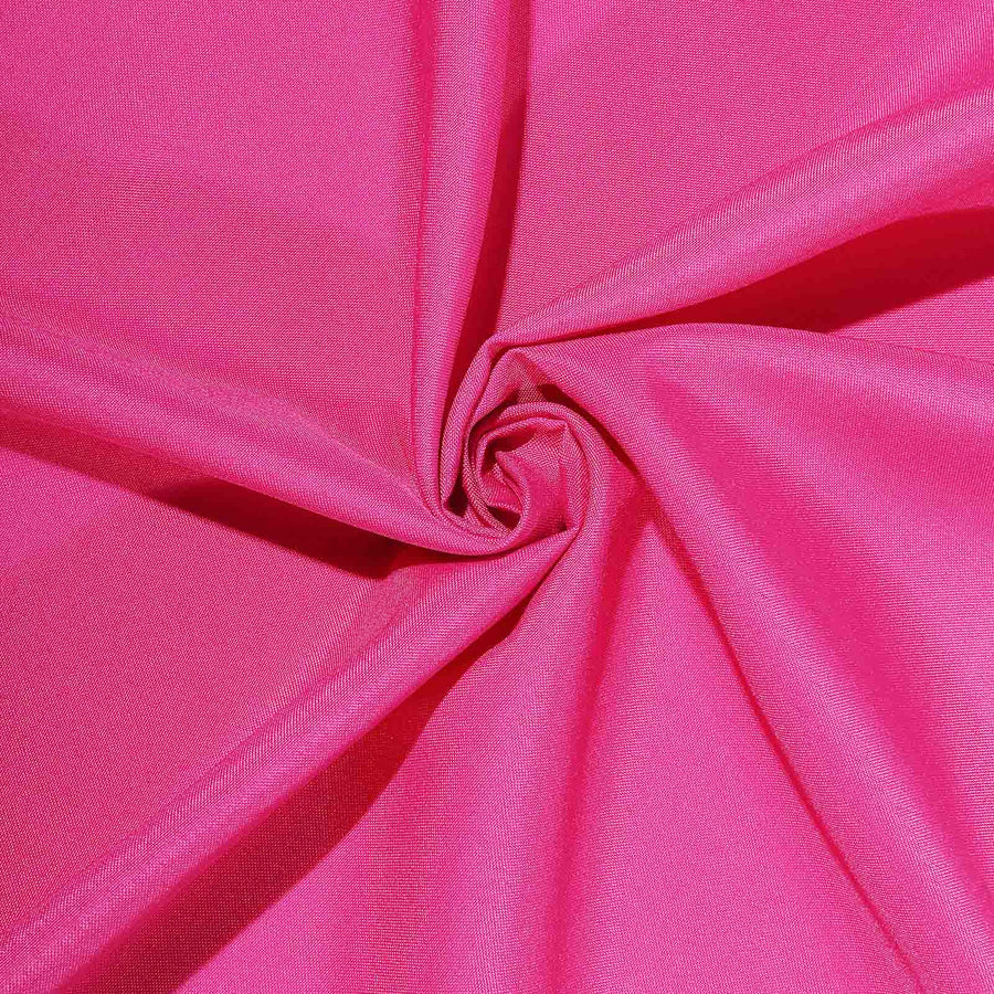 90Inch Fuchsia Seamless Square Polyester Table Overlay#whtbkgd