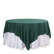 54 inches Hunter Emerald Green Square Polyester Table Overlay