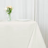 90inch Ivory 200 GSM Seamless Premium Polyester Square Table Overlay