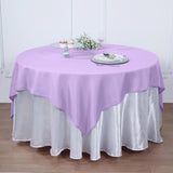 90inch Lavender Lilac Seamless Square Polyester Table Overlay