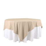 90Inch Nude Seamless Square Polyester Table Overlay