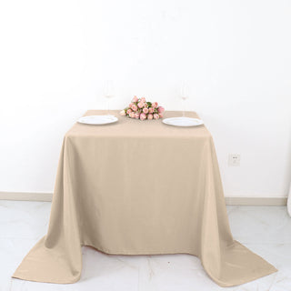 Elevate Your Event Decor with the Nude Seamless Square Polyester Tablecloth