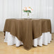 90inch Taupe Seamless Square Polyester Table Overlay