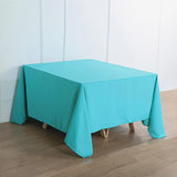 90inch Turquoise Seamless Square Polyester Tablecloth