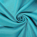 90Inch Turquoise Seamless Square Polyester Table Overlay#whtbkgd