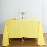 Yellow Polyester Square Tablecloth 90"x90"