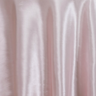 Create a Magical Atmosphere with the Blush Satin Tablecloth