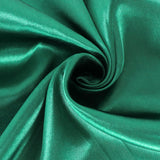 108Inch Hunter Emerald Green Satin Round Tablecloth#whtbkgd