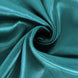 108inch Peacock Teal Satin Round Tablecloth#whtbkgd
