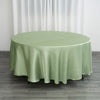 108 inches Sage Green Satin Round Tablecloth