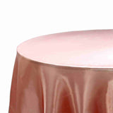 120" Dusty Rose Satin Round Tablecloth