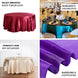 120 inch Purple Satin Round Tablecloth