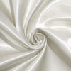 120 inch Ivory Satin Round Tablecloth#whtbkgd