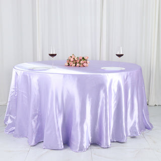 Create a Dreamy Ambiance with Lavender Lilac Satin Table Linens