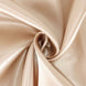 120inch Nude Satin Round Tablecloth#whtbkgd