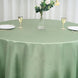 120 inches Sage Green Satin Round Tablecloth