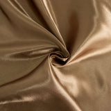 120inch Taupe Smooth Satin Round Tablecloth#whtbkgd