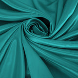 120Inch Teal Satin Round Tablecloth#whtbkgd