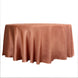 120Inch Terracotta (Rust) Seamless Satin Round Tablecloth