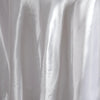 120 inch White Satin Round Tablecloth