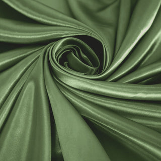 Create a Royal Look with the Olive Green Seamless Satin Round Tablecloth