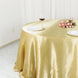 132inch Champagne Seamless Satin Round Tablecloth