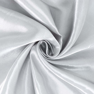 Create Unforgettable Moments with Our Silver Satin Tablecloth