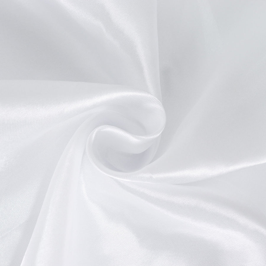 132Inch White Seamless Satin Round Tablecloth#whtbkgd