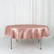 90Inch Dusty Rose Satin Round Tablecloth